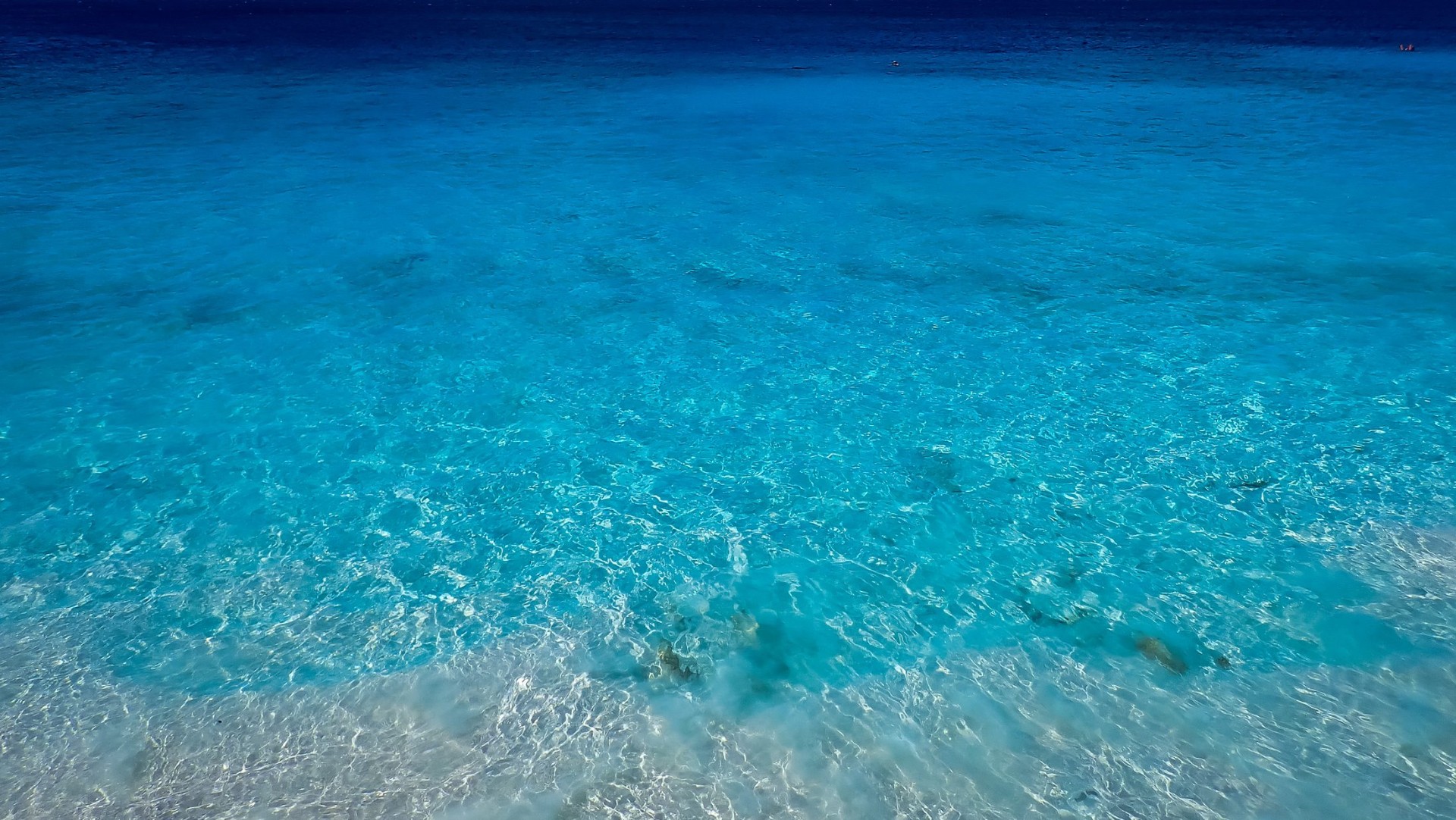 Crystal clear ocean water